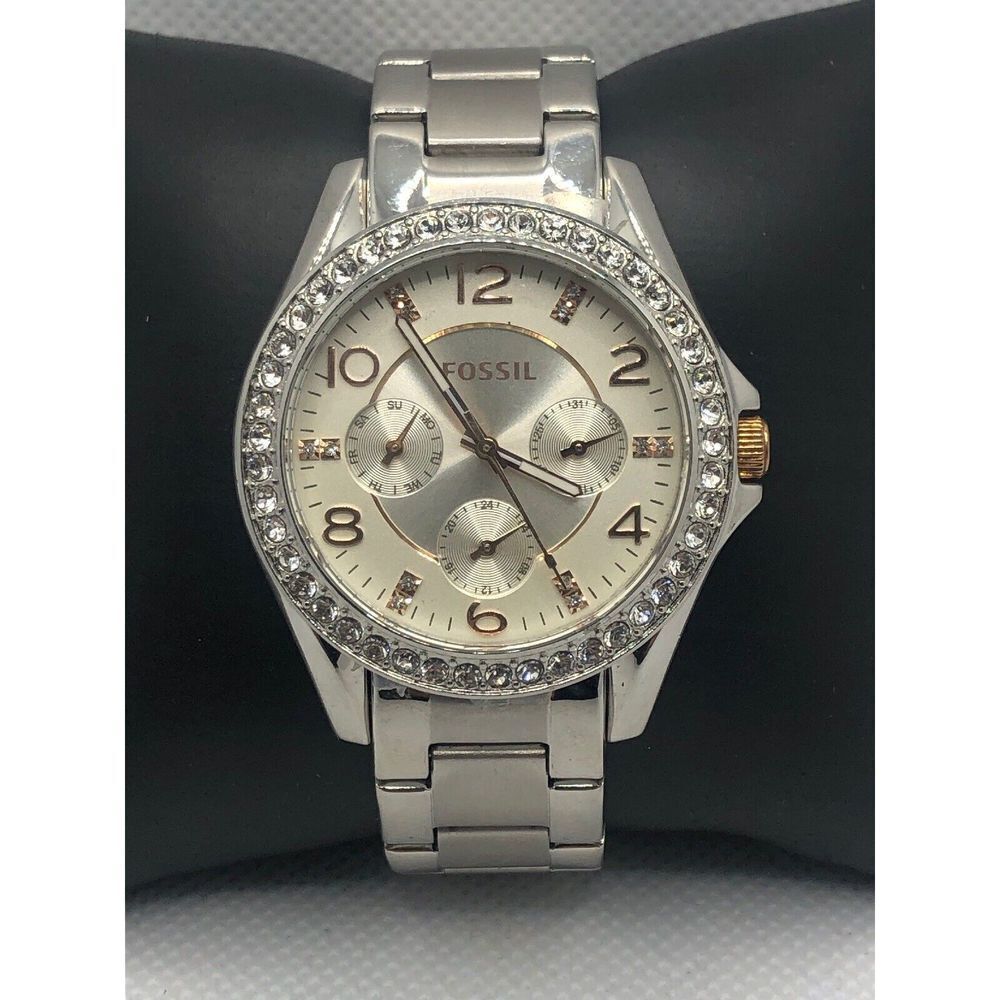 Fossil ES3466 Womens Stainless Steel Analog Silver Dial Quartz Wrist Watch LP377